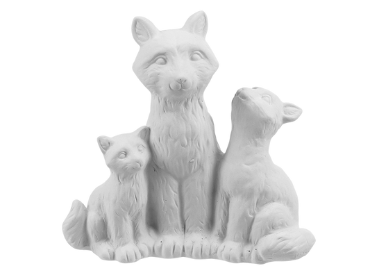 Bisque Fox Family (Case of 4)