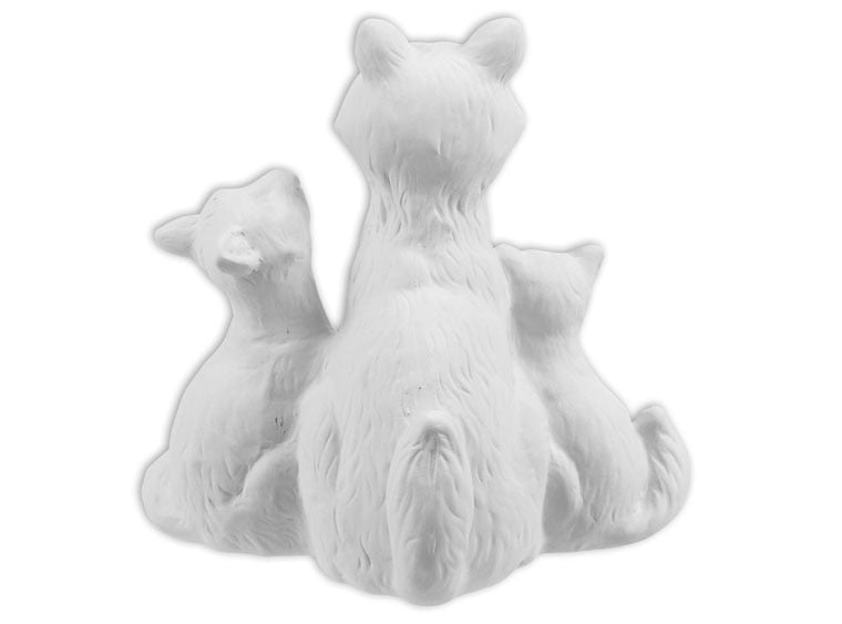 Bisque Fox Family (Case of 4)