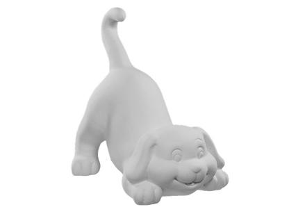 Bisque Playful Dog (Case of 4)