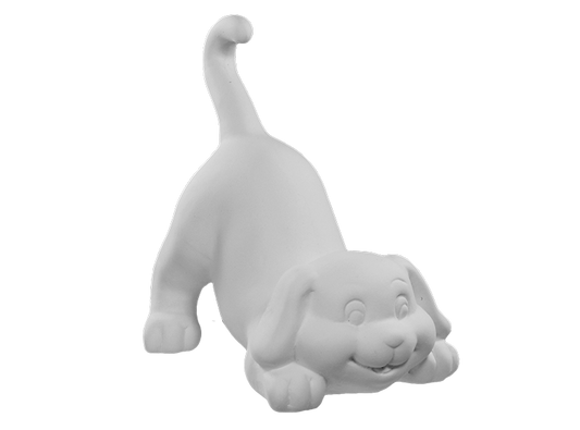 Bisque Playful Dog (Case of 4)