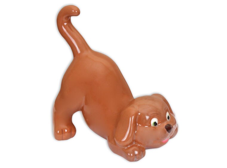 Bisque Playful Dog (Case of 4)