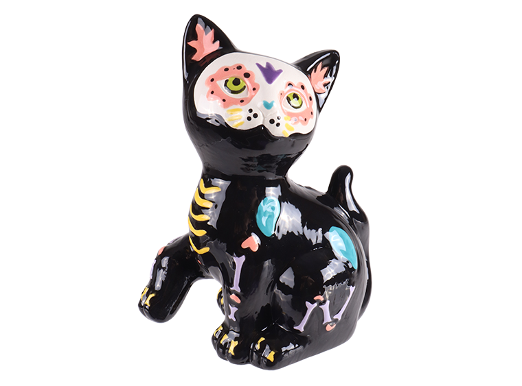 Bisque Day Of The Dead Kitty (Case of 6)