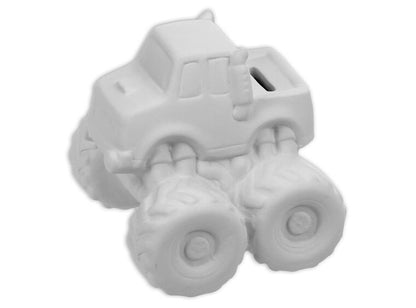 Bisque Monster Truck Bank (Case of 4)