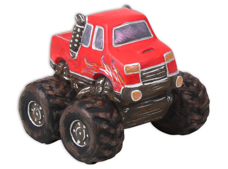 Bisque Monster Truck Bank (Case of 4)