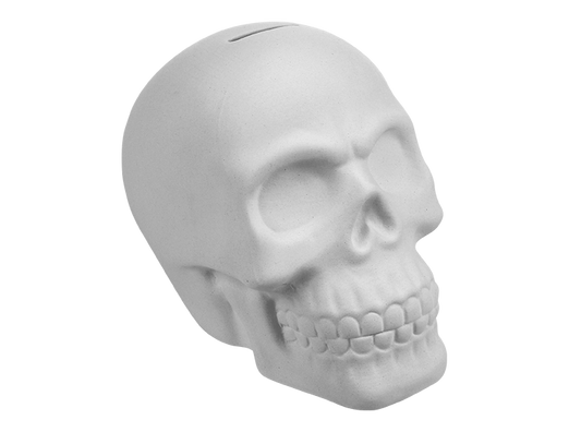 Bisque Skull Bank (Case of 4)