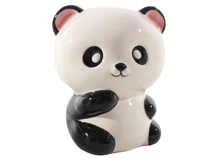 Bisque Panda Bear Bank (Case of 6)