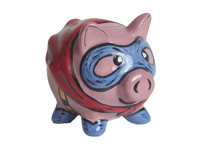 Bisque Super Pig Bank (Case of 4)