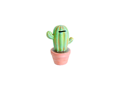 Bisque Cactus Bank (Case of 4)