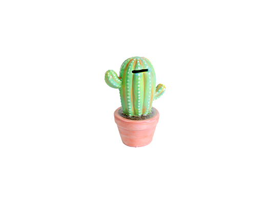 Bisque Cactus Bank (Case of 4)