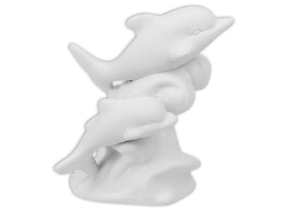 Bisque Mama And Baby Dolphin (Case of 6)