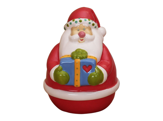 Bisque Jolly Mr. Claus (Case of 4)