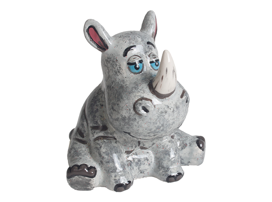 Bisque Reggie The Rhino (Case of 8)
