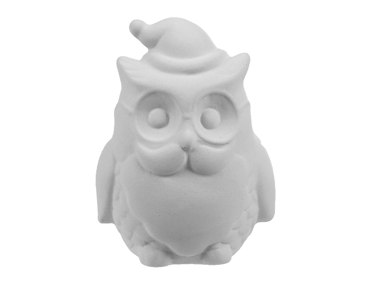 Bisque Christmas Owl Party Pal (Case of 8)