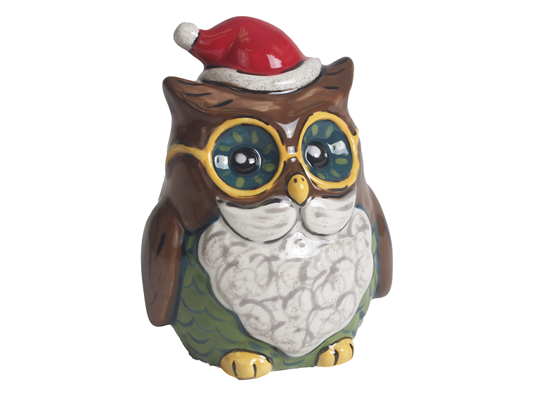 Bisque Christmas Owl Party Pal (Case of 8)