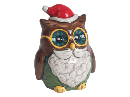 Bisque Christmas Owl Party Pal (Case of 8)