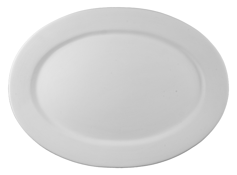 Bisque 19" Legacy Rim Oval Platter (Case of 2)