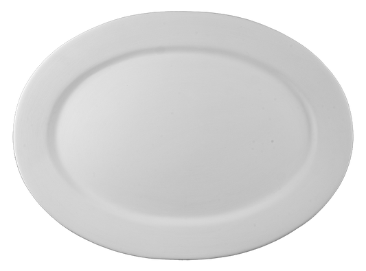 Bisque 19" Legacy Rim Oval Platter (Case of 2)