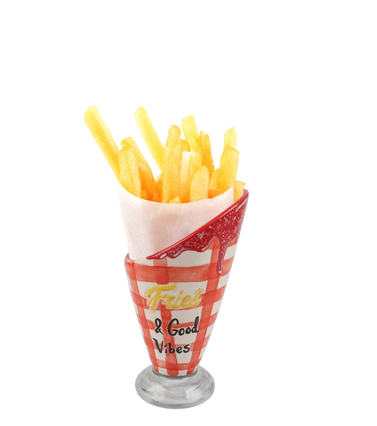 Bisque Upright Snack Server (Case of 4)