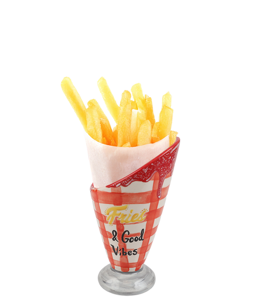 Bisque Upright Snack Server (Case of 4)