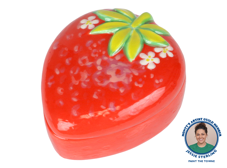 Bisque Berry Cute Strawberry Box (Case of 4)