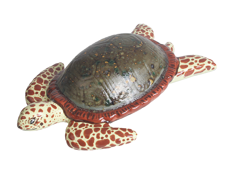 Bisque Contemporary Sea Turtle Plaque (Case of 4)