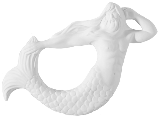 Bisque Merman Plaque (Case of 4)
