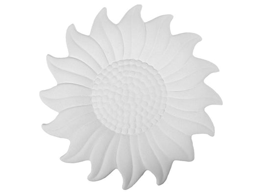Bisque Sunflower Plaque (Case of 8)