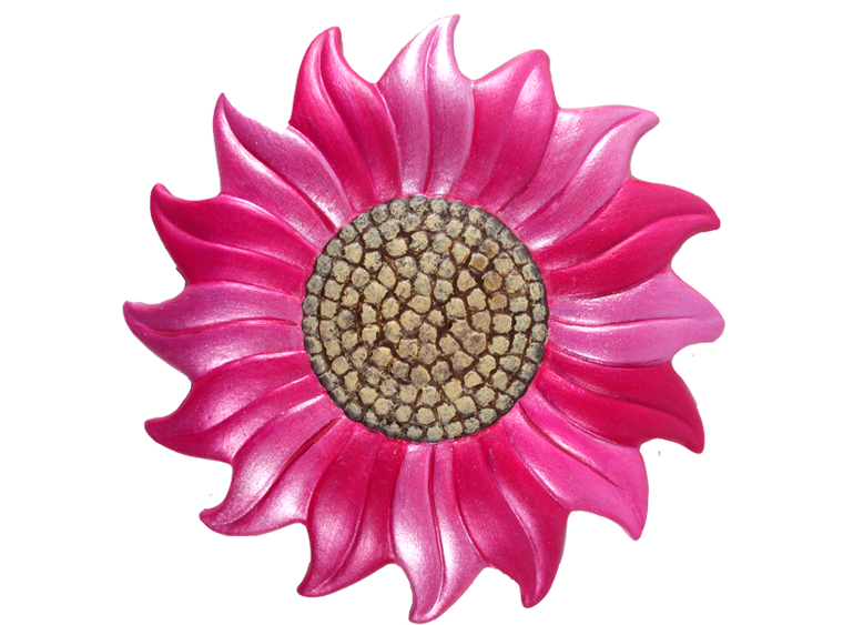 Bisque Sunflower Plaque (Case of 8)