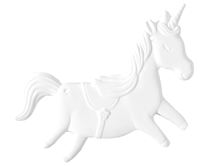 Bisque Penelope Unicorn Plaque (Case of 12)