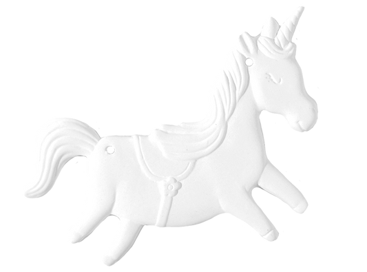 Bisque Penelope Unicorn Plaque (Case of 12)