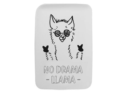 Bisque No Drama Llama Rectangle Plate (Case of 6)