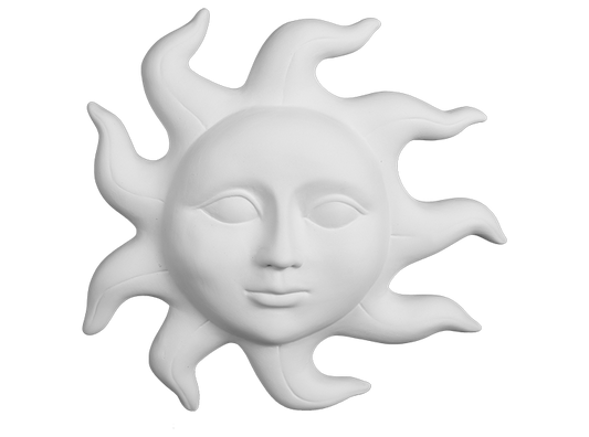 Bisque Celestial Sun Plaque (Case of 2)