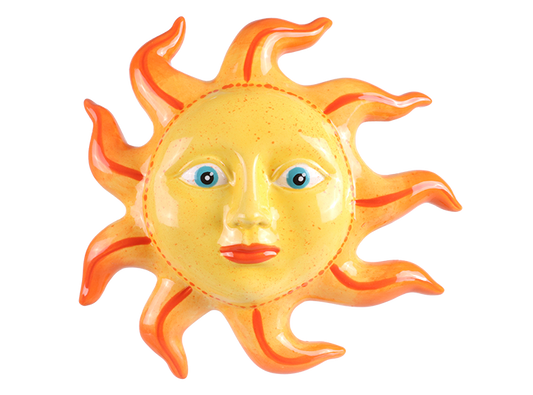 Bisque Celestial Sun Plaque (Case of 2)