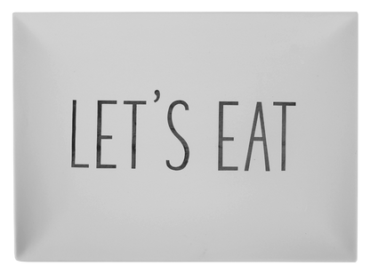 Bisque Let's Eat Platter (Case of 4)
