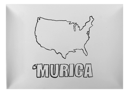 Bisque Murica Platter (Case of 4)