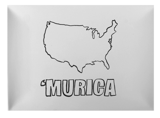 Bisque Murica Platter (Case of 4)