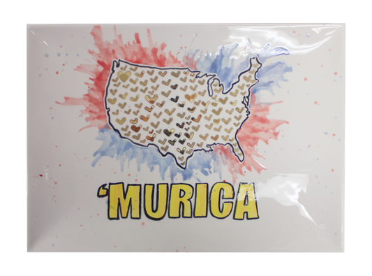 Bisque Murica Platter (Case of 4)