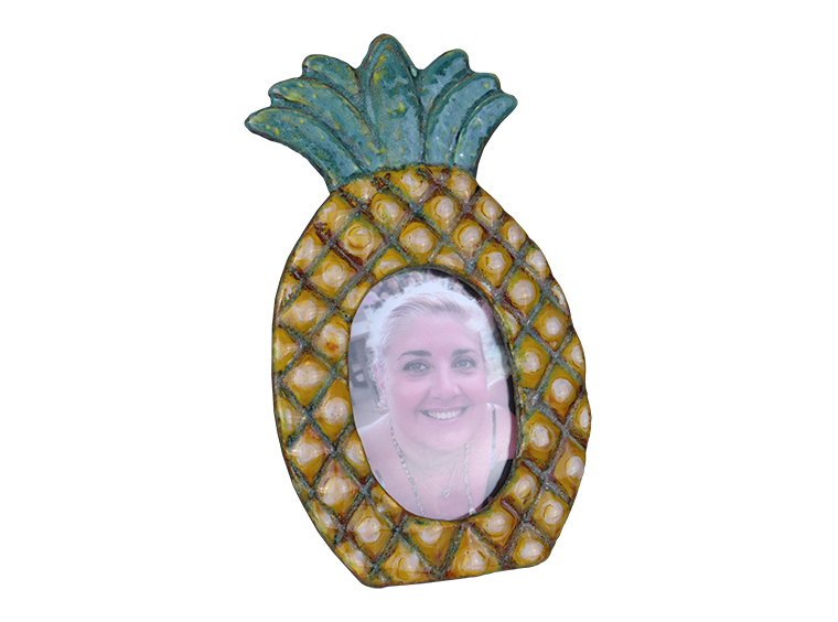 Bisque Pineapple Frame (Case of 4)