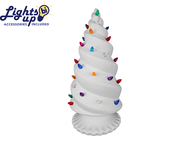 Bisque Lighted Spiraled Tree (Case of 1)