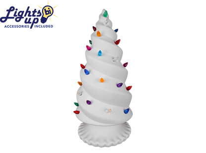 Bisque Lighted Spiraled Tree (Case of 1)