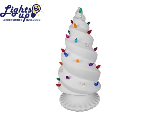 Bisque Lighted Spiraled Tree (Case of 1)