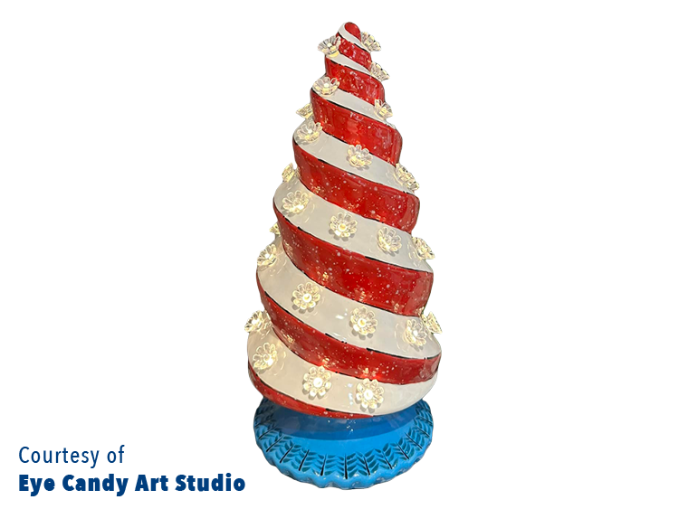 Bisque Lighted Spiraled Tree (Case of 1)