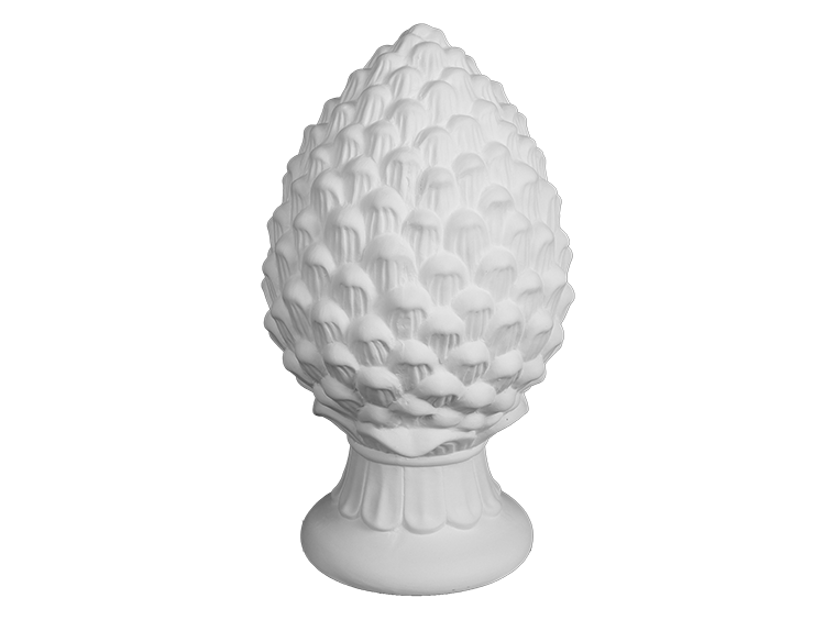 Bisque Pinecone Finial (Case of 1)