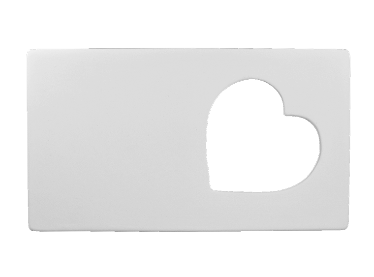 Bisque Heart Message Frame (Case of 4)