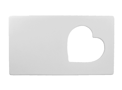 Bisque Heart Message Frame (Case of 4)