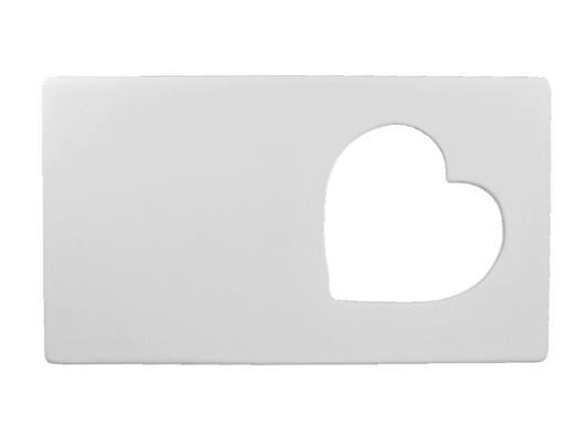 Bisque Heart Message Frame (Case of 4)