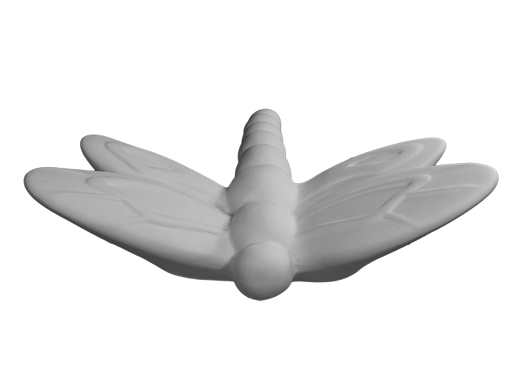 Bisque Flying Dragonfly Plaque (Case of 6)