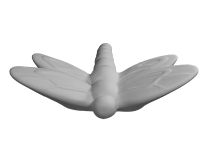 Bisque Flying Dragonfly Plaque (Case of 6)