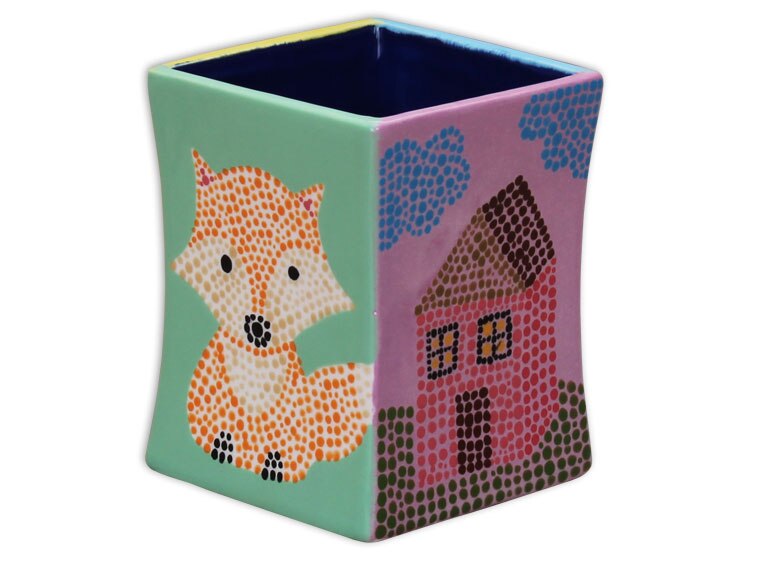 Bisque Square Vessel (Case of 4)
