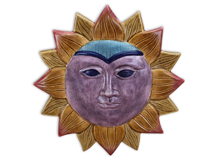 Bisque Large Sun Plaque (Case of 3)